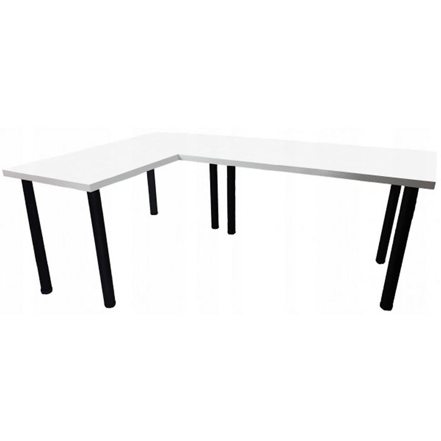 Biurko Gamingowe Narożne Top Białe 180x120x2.8 Model 0