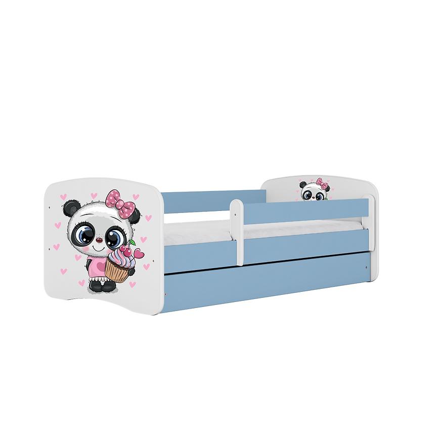 Łóżko Dziecięce Babydreams+Sz+M Niebieski 80x180 Panda
