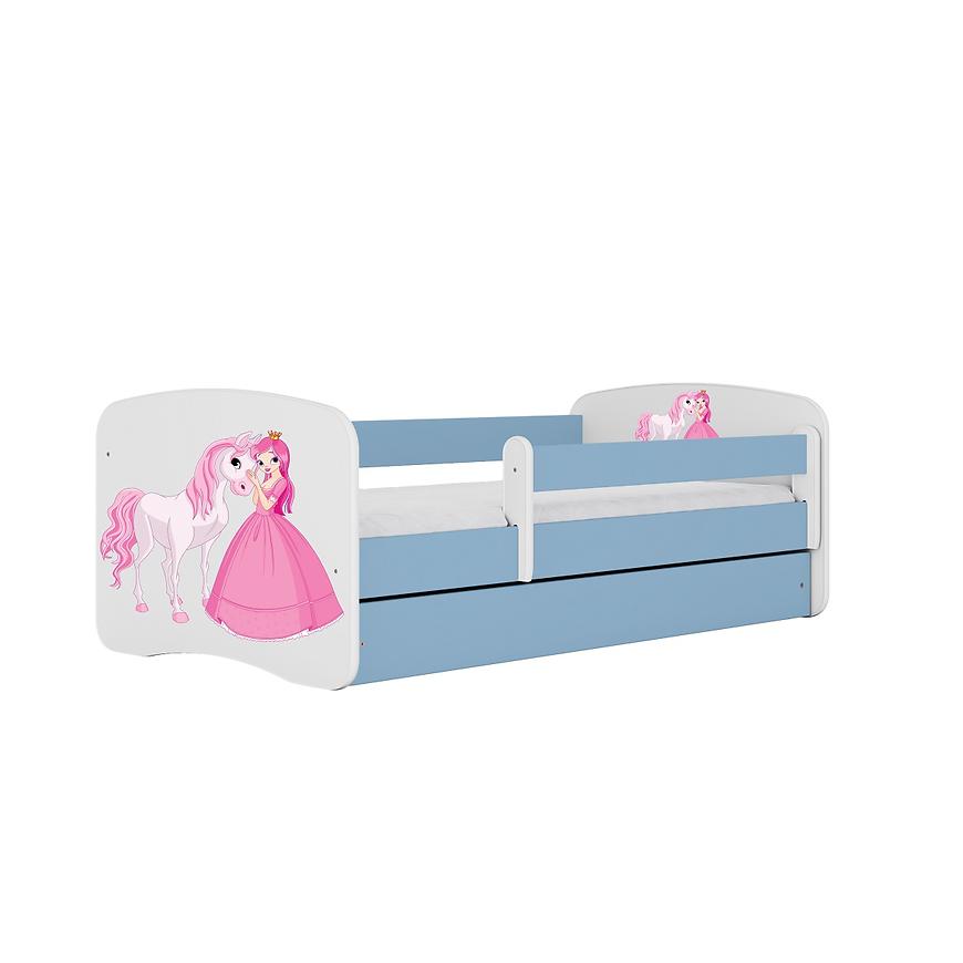 Łóżko Dziecięce Babydreams+Sz+M Niebieski 80x180 2 Księżniczka