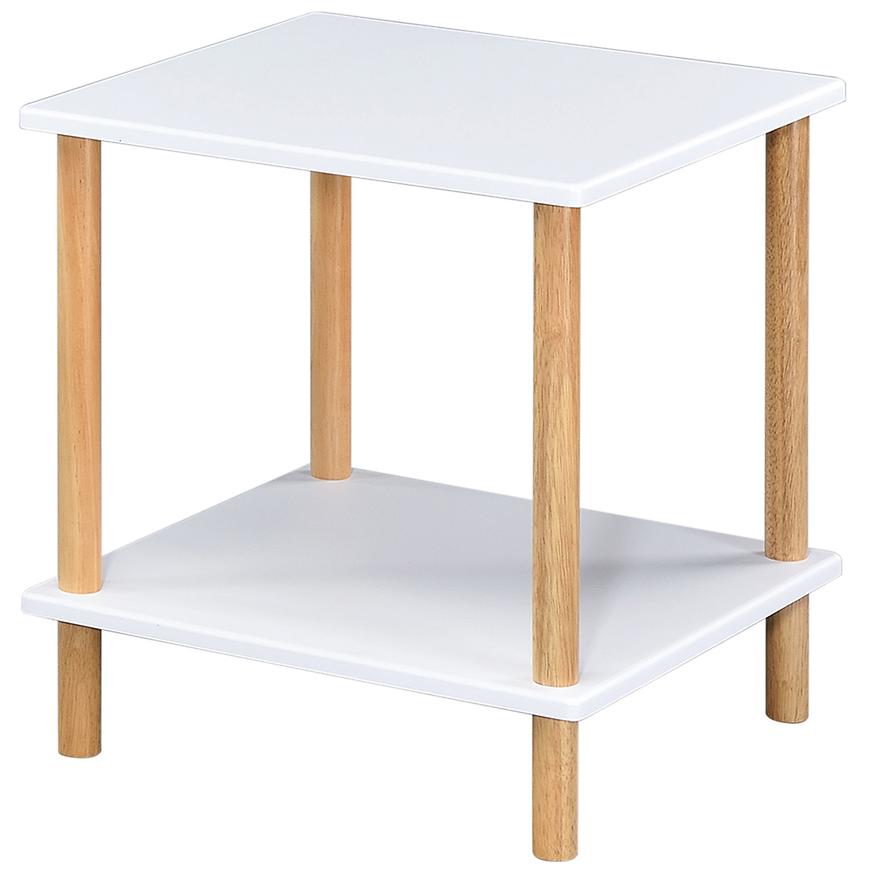 Stolik Gc7404 40x40x45 Biały/Naturalny