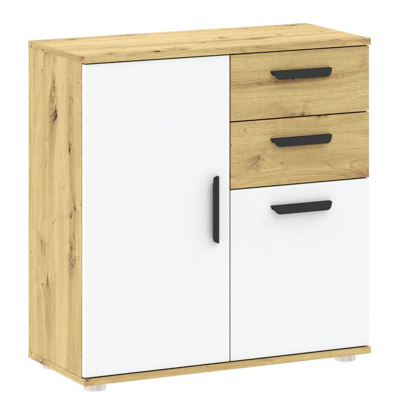 Komoda dwudrzwiowa z szufladami Basic Two