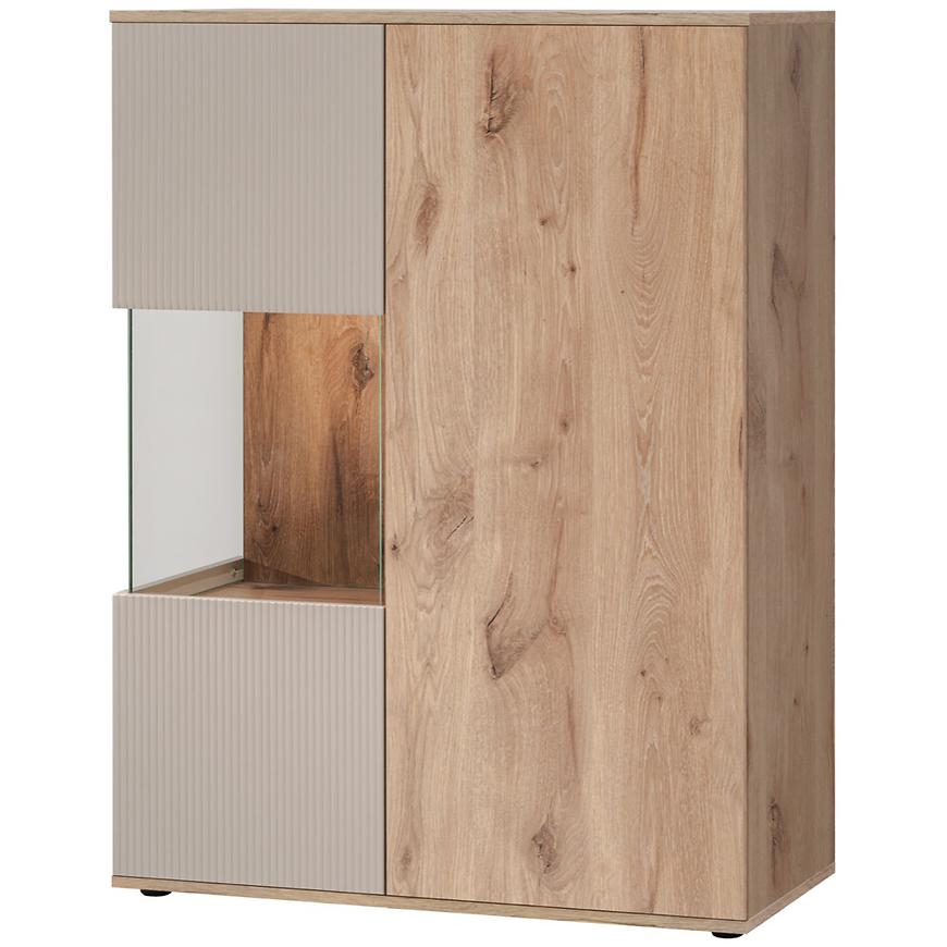 Witryna Catalina DVC CT WSN dąb viking/kaszmir
