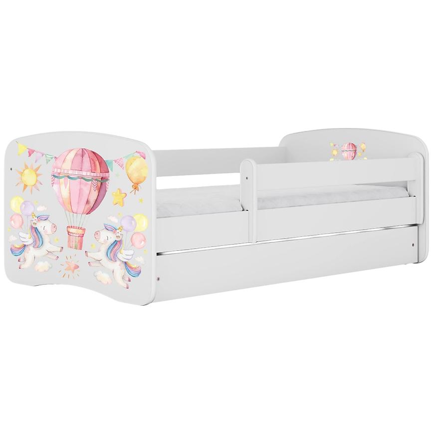 Łóżko dziecięce Babydreams+SZ+M biały 80x180 balonik