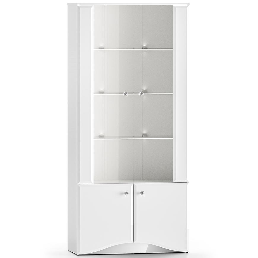 Witryna Glamour 01 biały Połysk