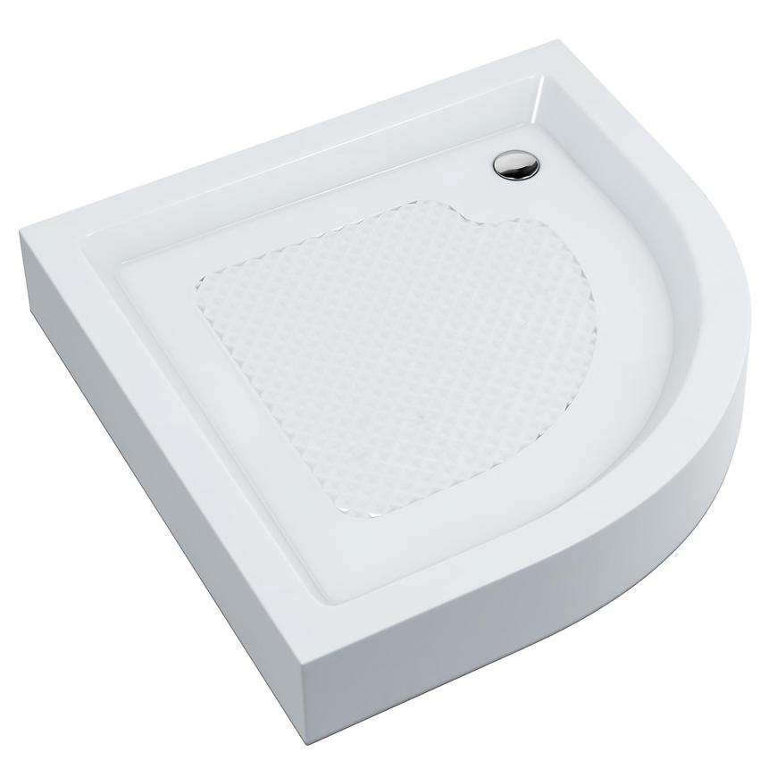 Brodzik półokrągły 80x80x16 zabudowany R55 AQM352L