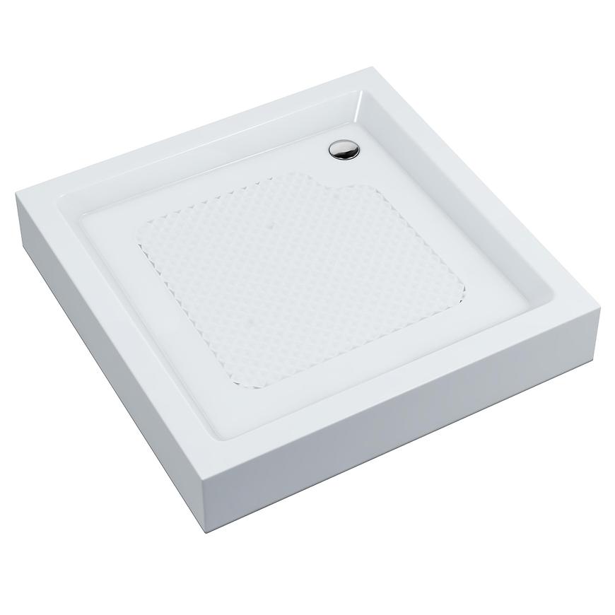 Brodzik kwadratowy 80x80x16 zabudowany AQM350L