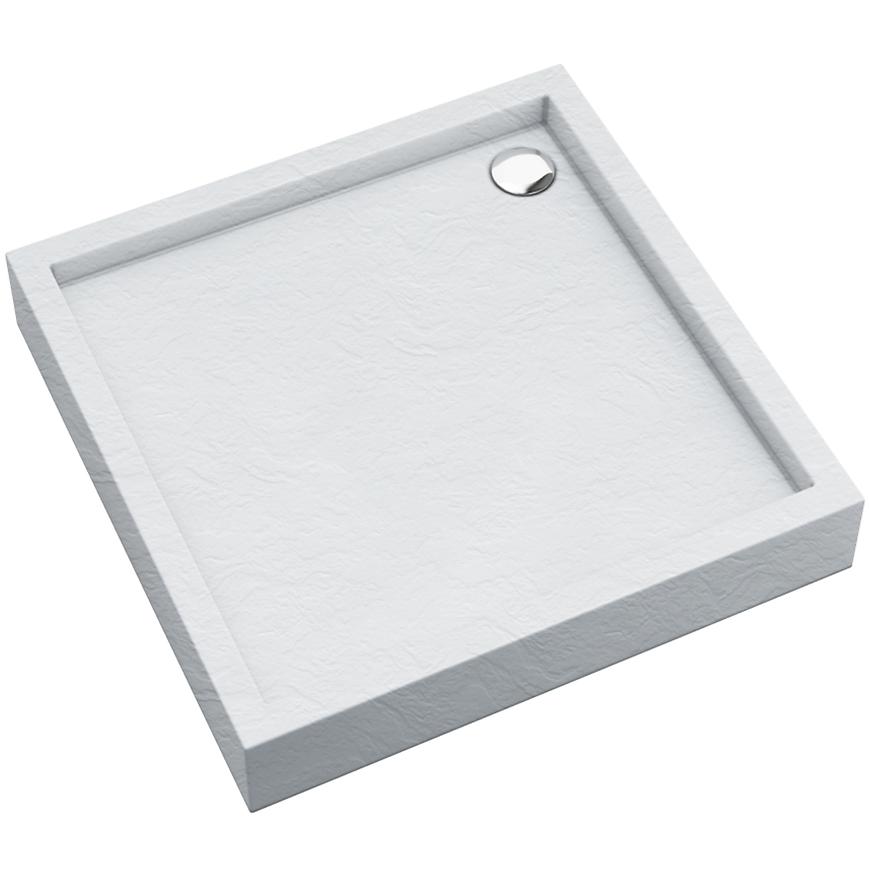 Brodzik kwadratowy Astrix 90x90x16 biały struktura AQM4731BST