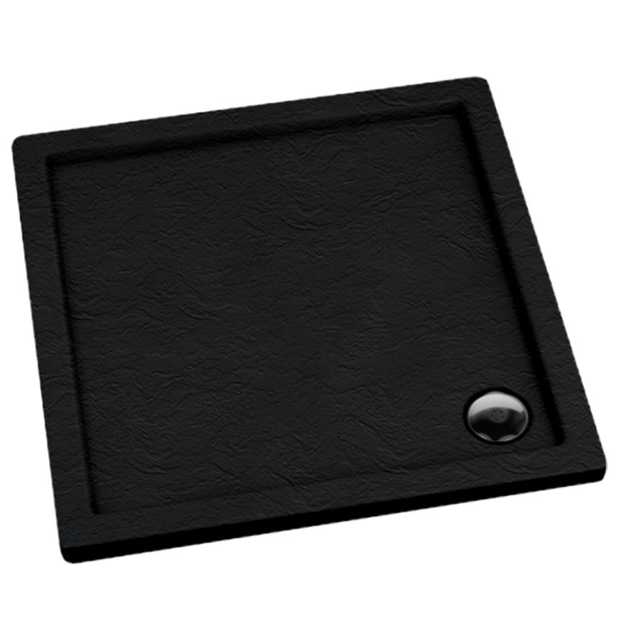 Brodzik kwadratowy Black Stone 80x80x5 Espera AQM260CST