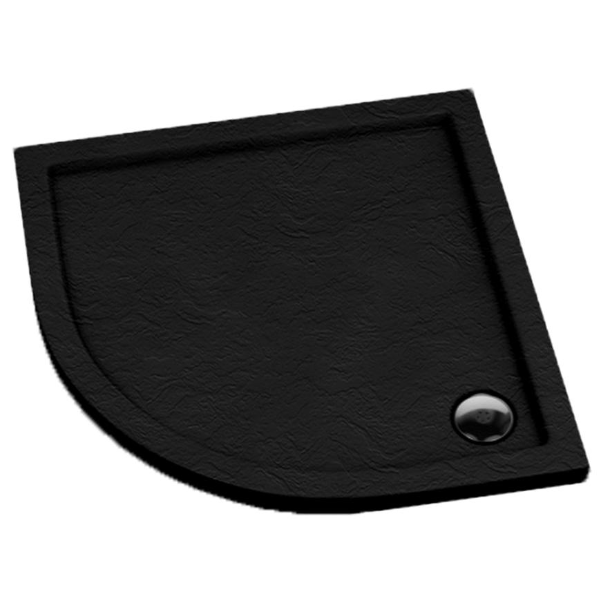 Brodzik półokrągły Black Stone 90x90x5 R55 Espera AQM264CST