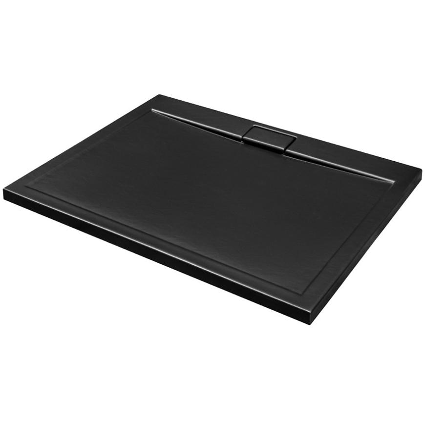Brodzik prostokątny Axim Ultraslim Stone Effect New 120x90 czarny