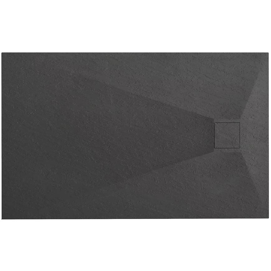 Brodzik prostokątny Magnum black 80x100