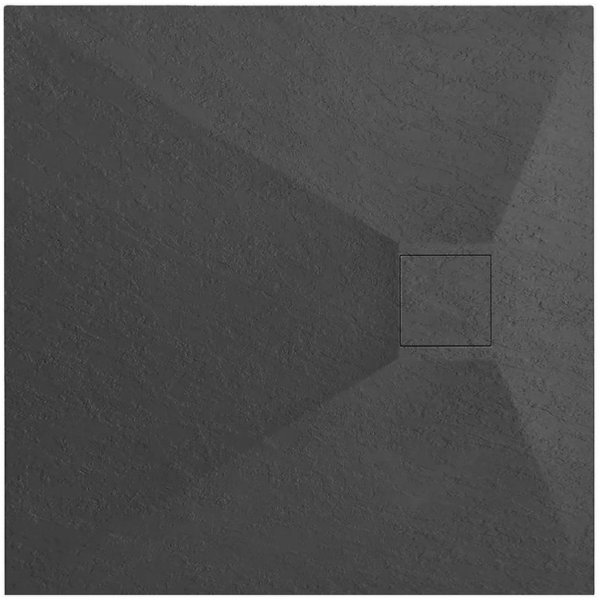 Brodzik kwadratowy Magnum black 90x90