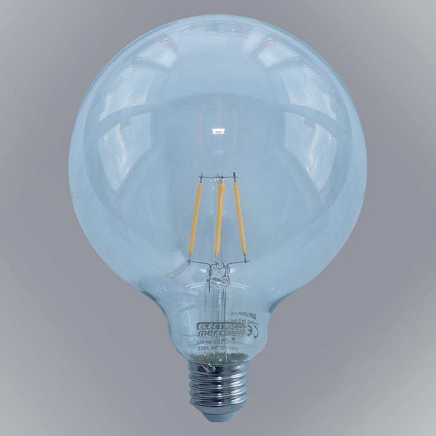 Żarówka FL G125 4W/470LM E27 230V 2700K CLEAR