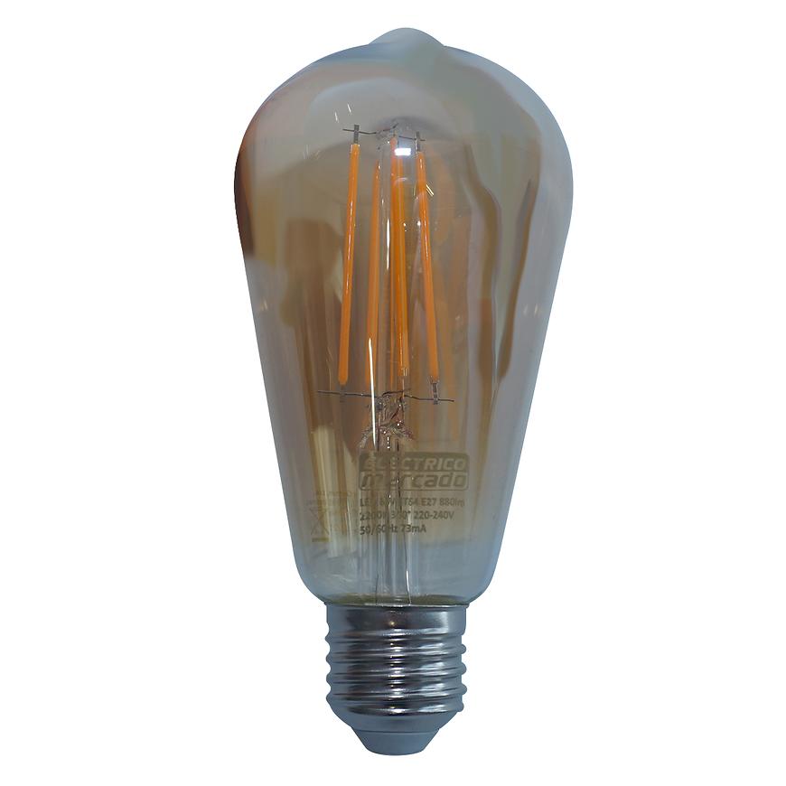 ŻARÓWKA FL ST64 8W/850LM E27 230V 2200K GOLD