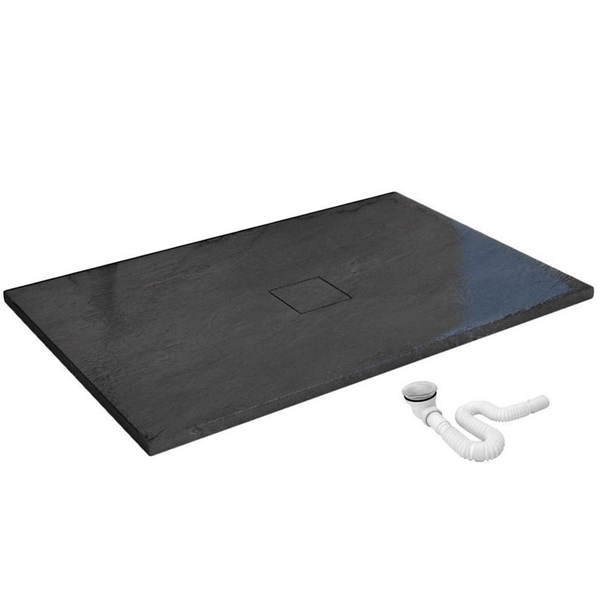 Brodzik prostokątny Stone Rea K9603 black 90x120