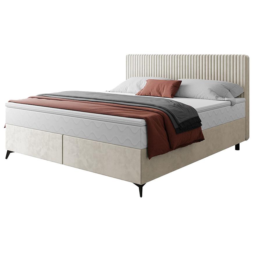 Łóżko Wave z topperem 160x200 Manila 01/Tilia 03