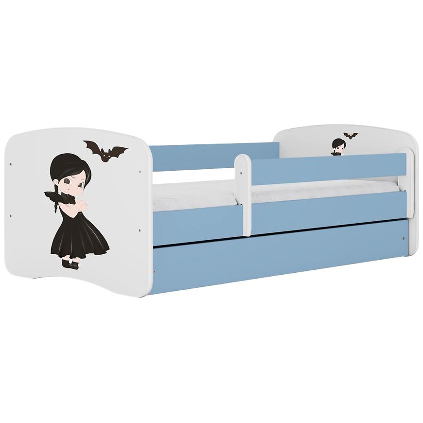 Łóżko dziecięce Babydreams+SZ+M niebieski 80x160 Wednesday