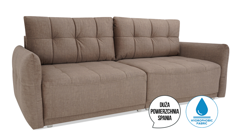 Sofa z funkcją spania Gold beżowa