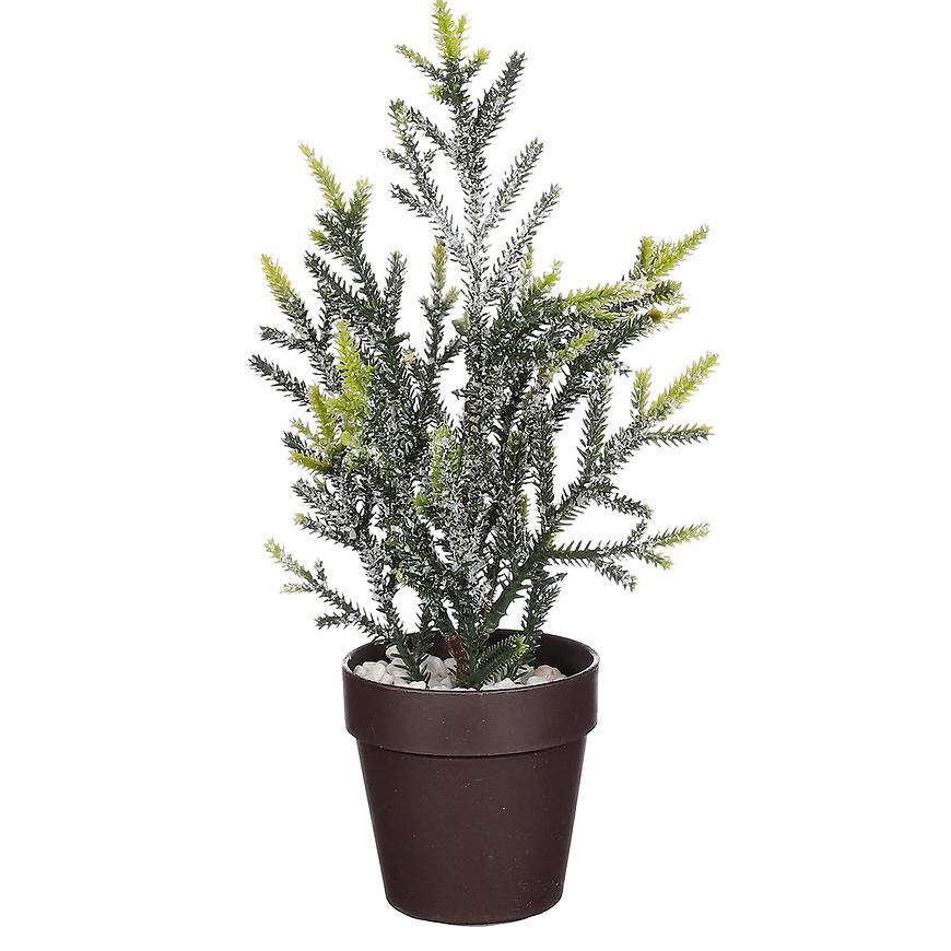 Choinka zielona oszroniona wys. 30 x gł. 15 cm 1121023