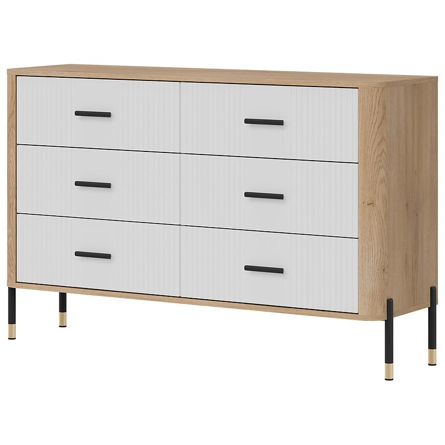 Komoda Dante Dt04 Dąb Cremona/Biały