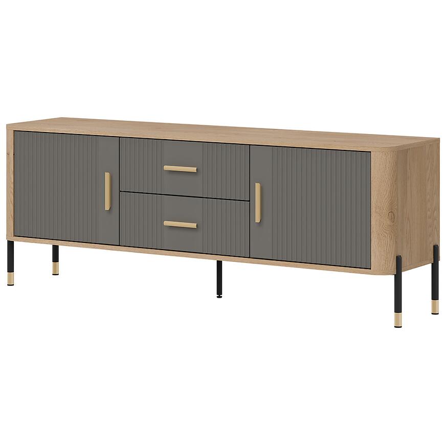 Komoda Dante Rtv Dt01 Dąb Cremona/Szary