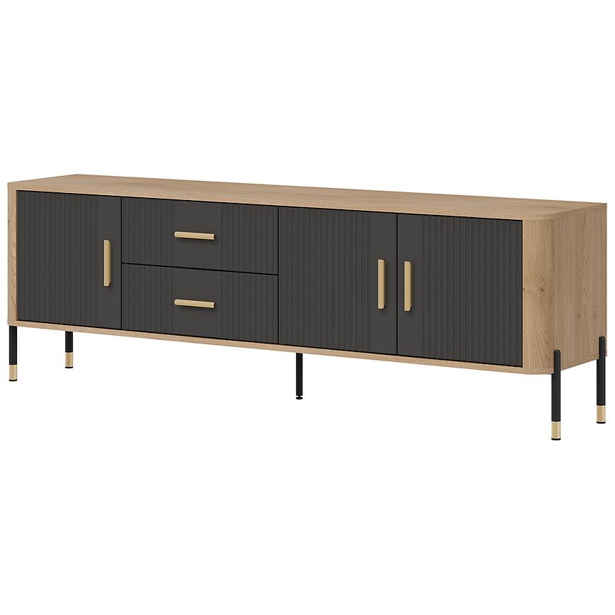 Komoda Dante Rtv Dt02 Dąb Cremona/Antracyt