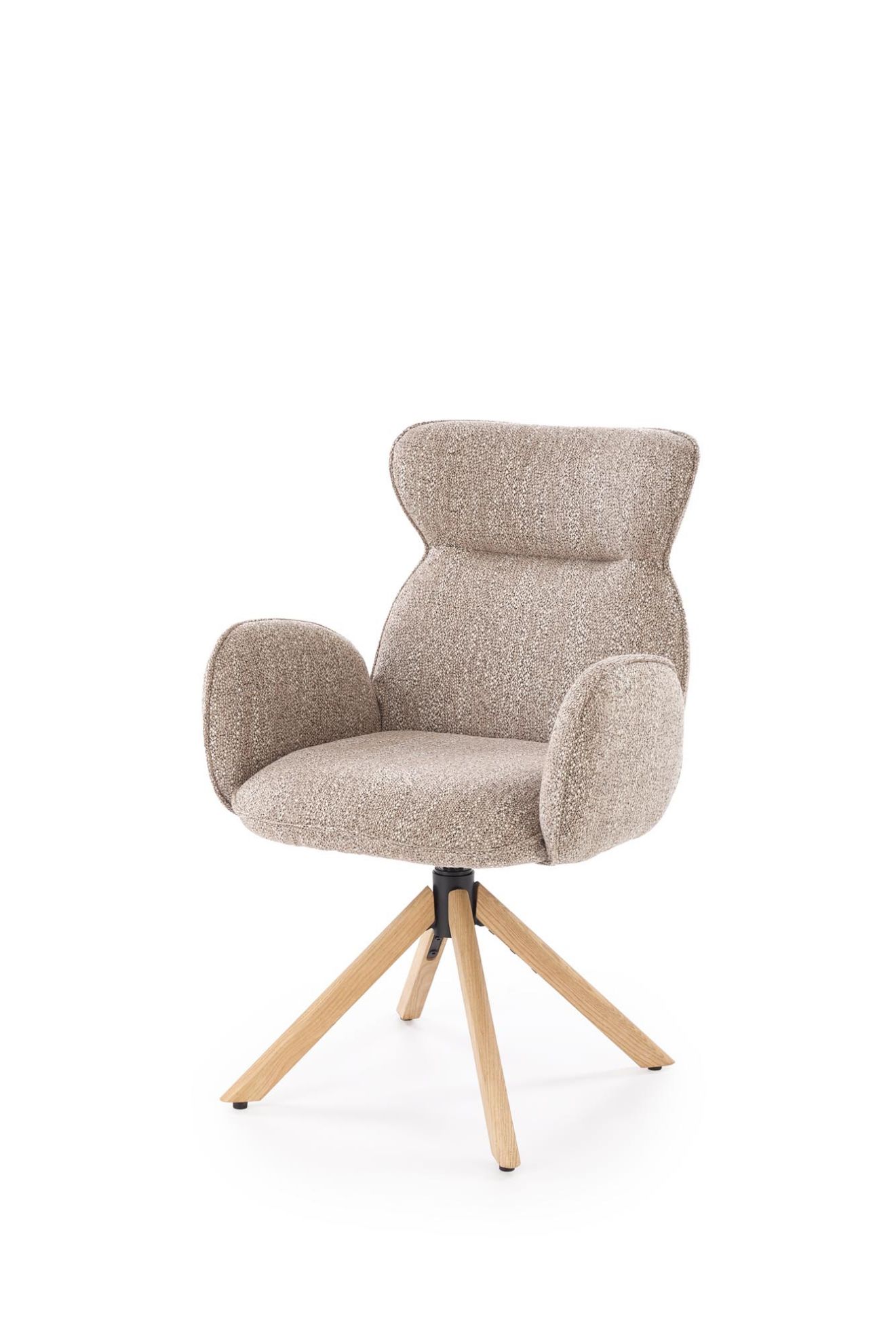 Krzesło 585 Dantei ciemny beżowy/dąb naturalny