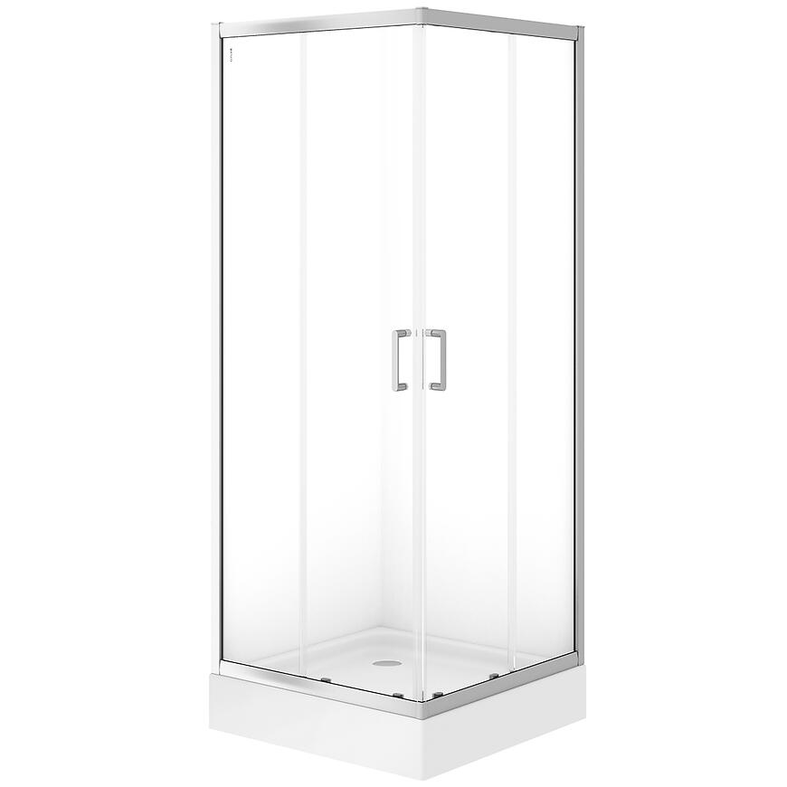 Kabina kwadratowa Brasco 80x80x190 chrom S168-005