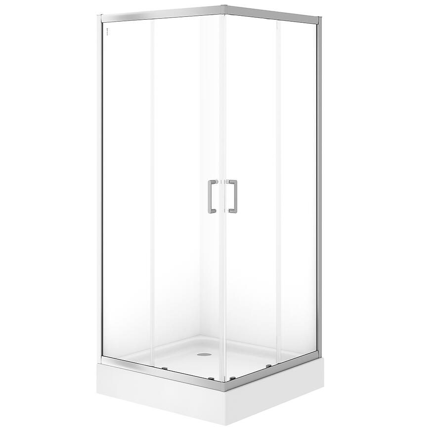 Kabina kwadratowa Brasco 90x90x190 chrom S168-006