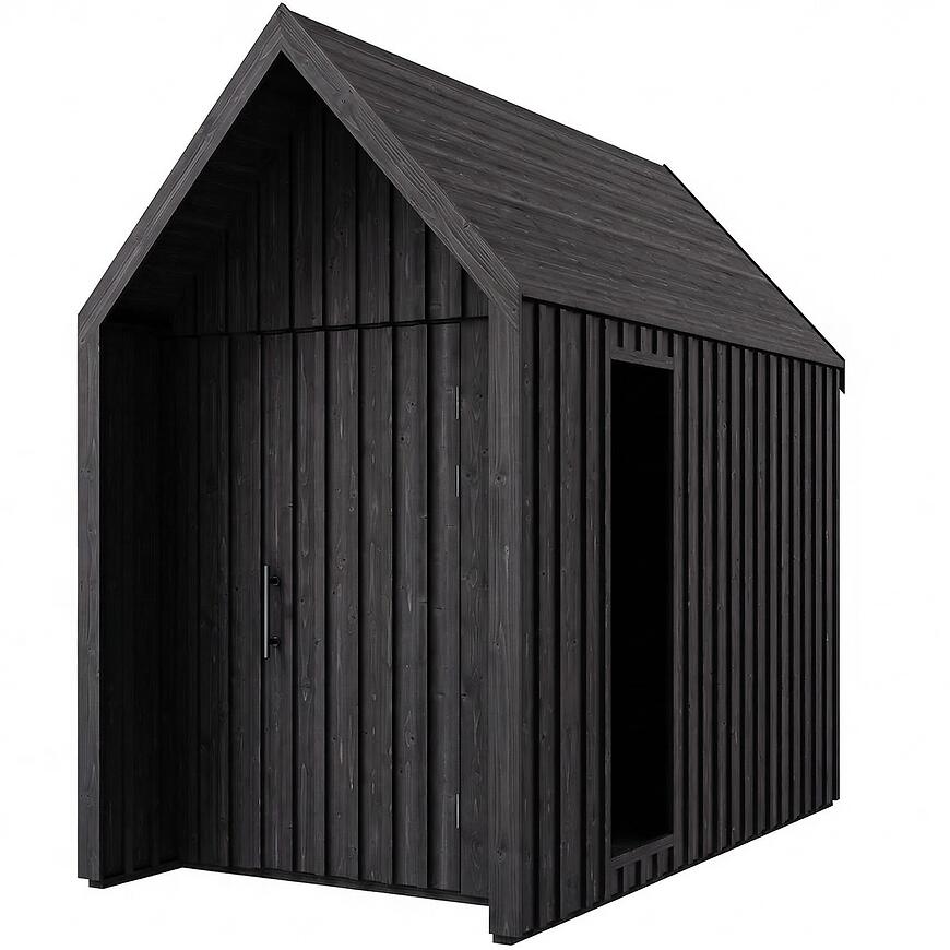 Domek ogrodowy Swedish Barn 1622 czarny V2