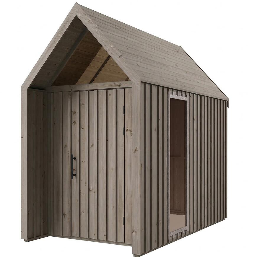 Domek ogrodowy Swedish Barn 1622 szary V3