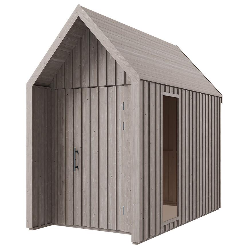 Domek ogrodowy Swedish Barn 1629 szary V2