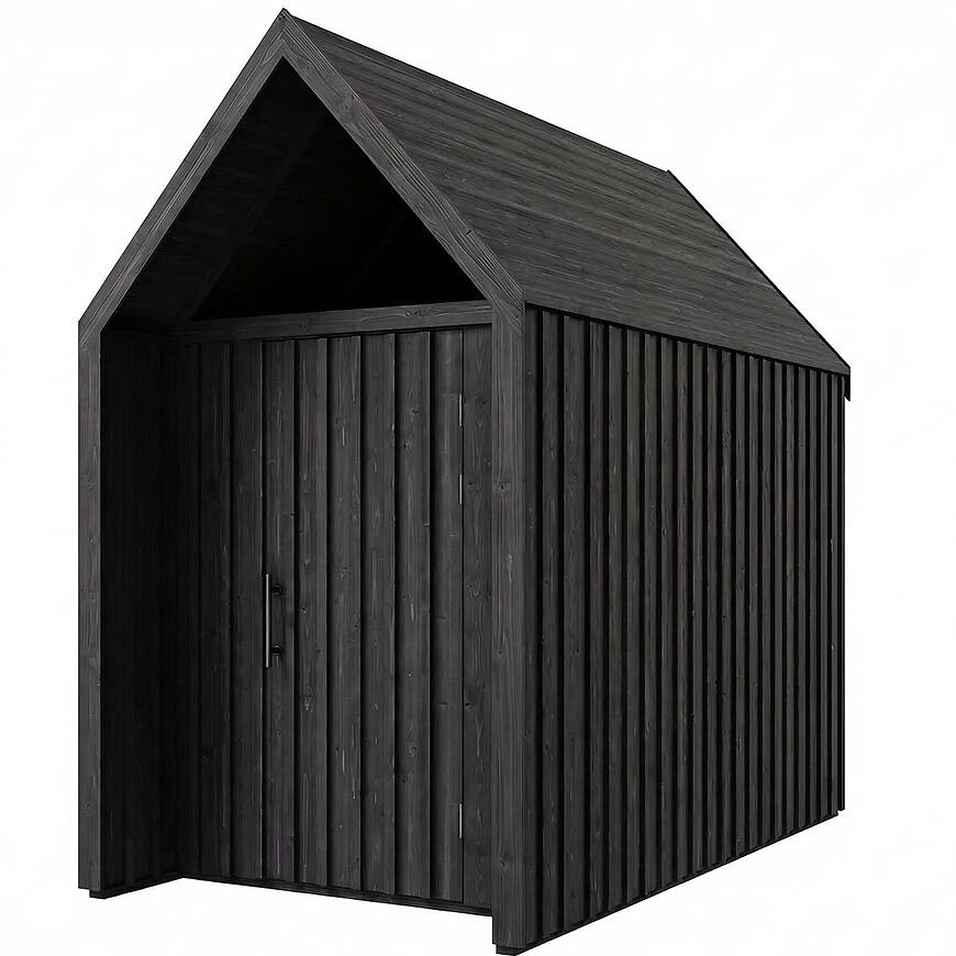Domek ogrodowy Swedish Barn 1629 czarny V4