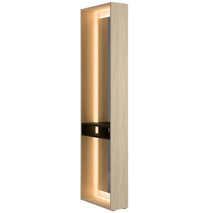 Dostawka Barcelona 92 dąb barista/czarny onyx