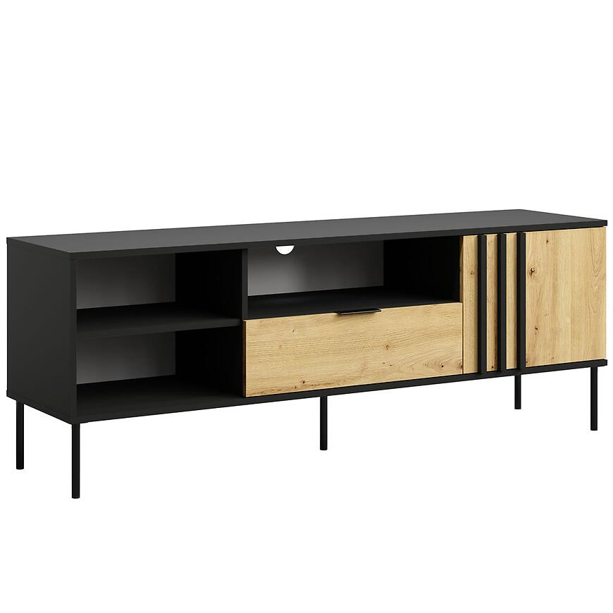 Szafka RTV 1D1SZ Rimini 08 czarny/artisan