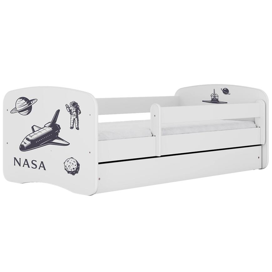 Łóżko dziecięce Babydreams+SZ+M biały 70x140 Nasa