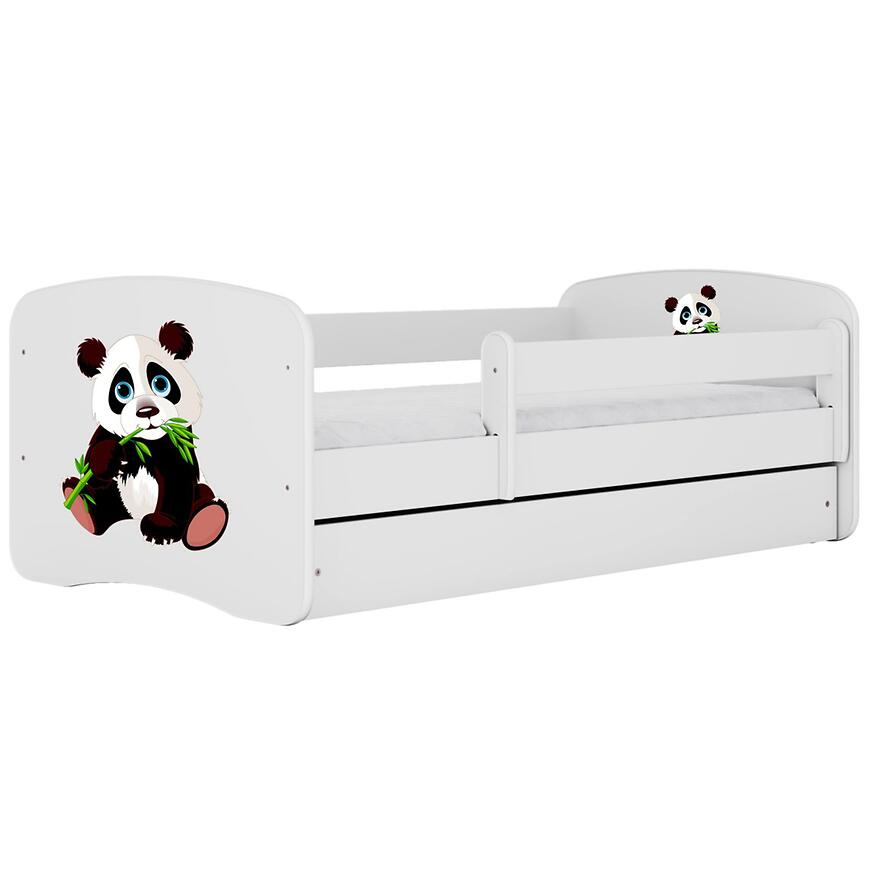 Łóżko dziecięce Babydreams+SZ+M biały 70x140 panda 2