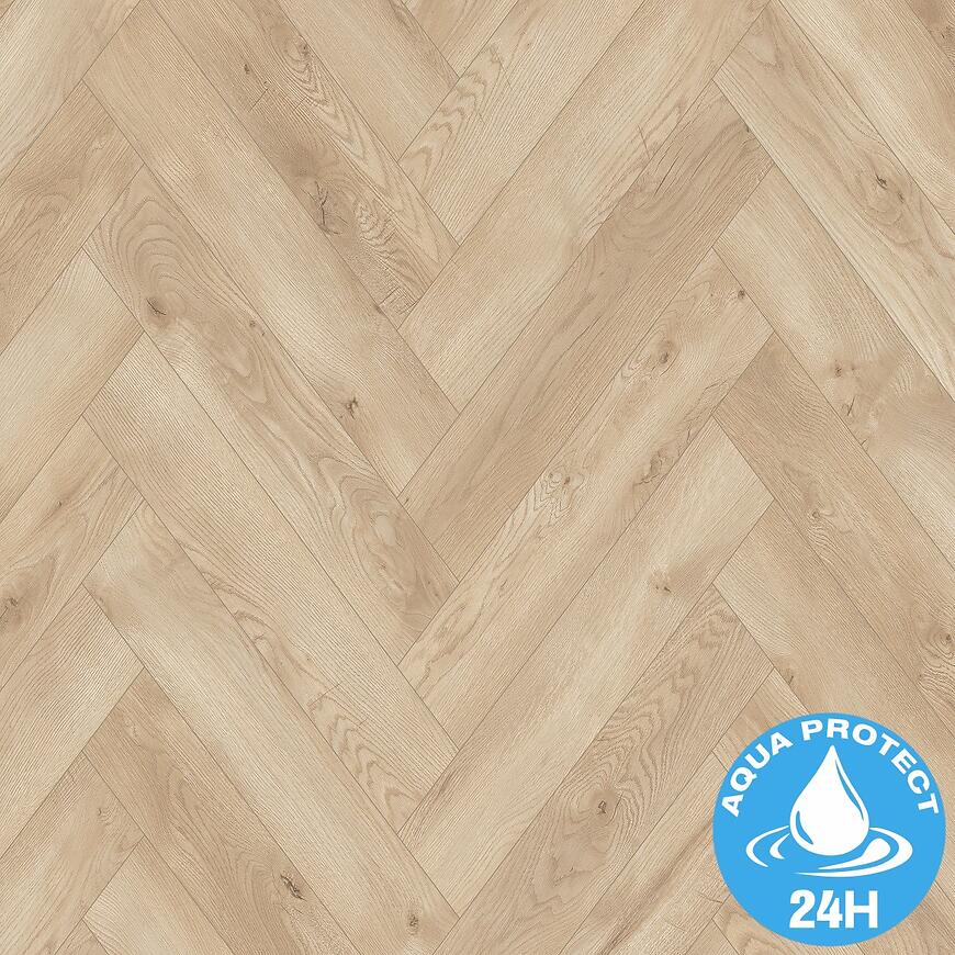 Panele podłogowe wodoodporne jodełka Dąb Monza 8mm AC5 Herringbone WR 68568