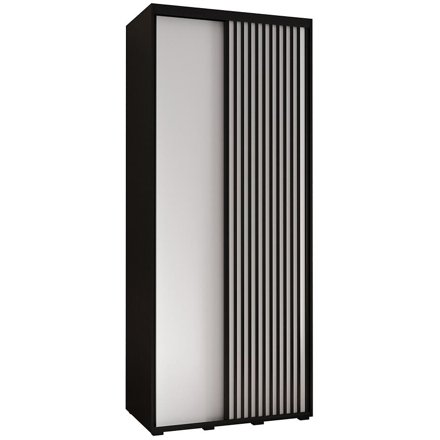 Szafa Lanko 1-100 (45) czarny/biały