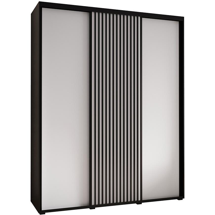 Szafa Lanko 1-200 (45) czarny/biały