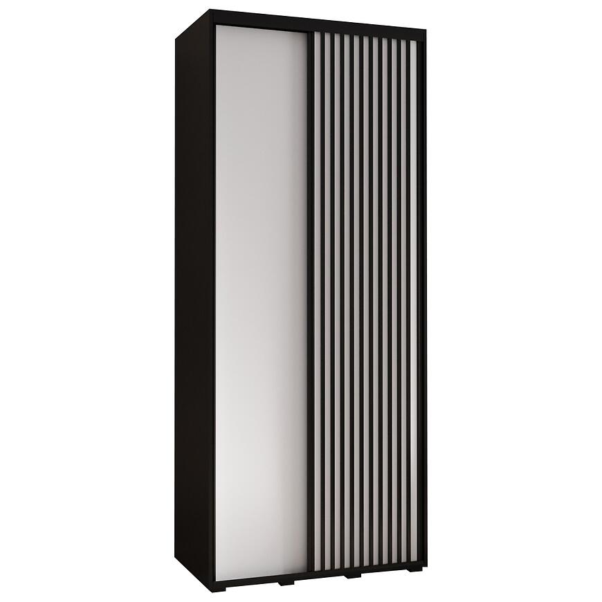 Szafa Lanko 1-100 (60) czarny/biały