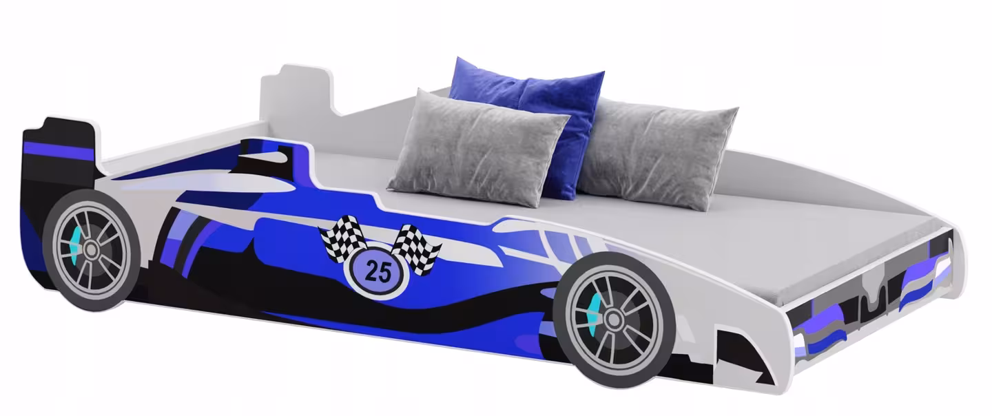 Łóżko dziecięce FORMUŁA blue 160 x 80 cm