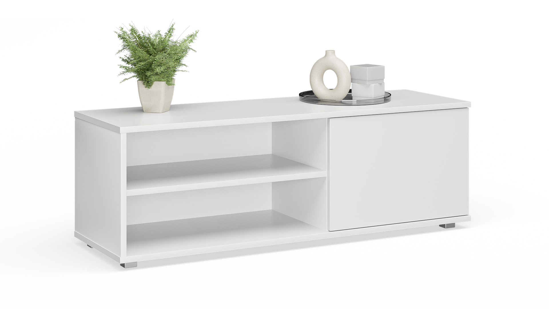 Szafka RTV VIVA 110 cm - kolor Biały