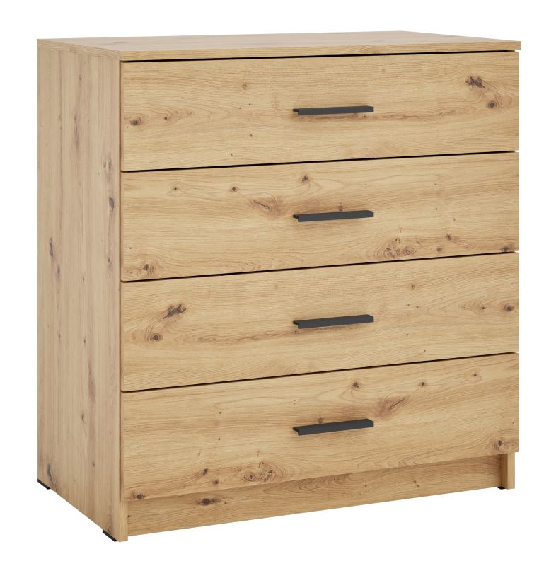 Komoda wąska z szufladami Alfa 4S Typ 3 dąb artisan