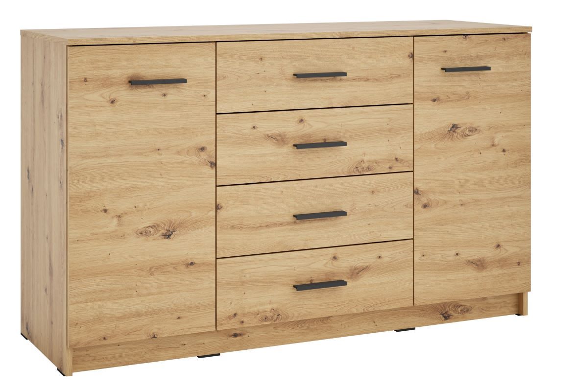 Komoda szeroka Alfa 2D4S Typ 2 dąb artisan