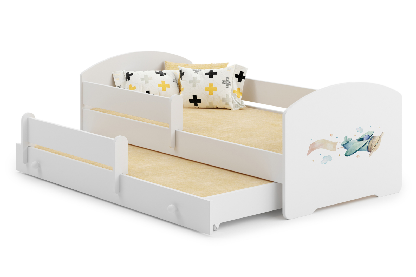 Łóżko podwójne LUK 160x80 Samolot