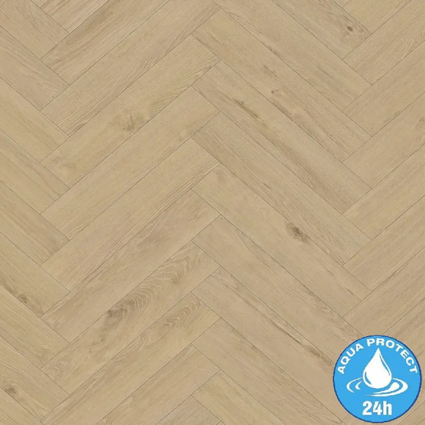 Panele podłogowe wodoodporne Dąb Blonde Montana 8mm AC5 Herringbone K847