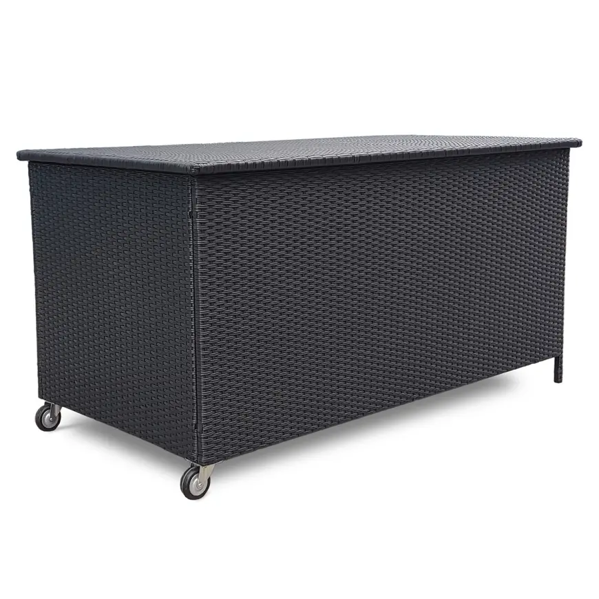 Skrzynia ogrodowa Tejn technorattan 80x80x160 black