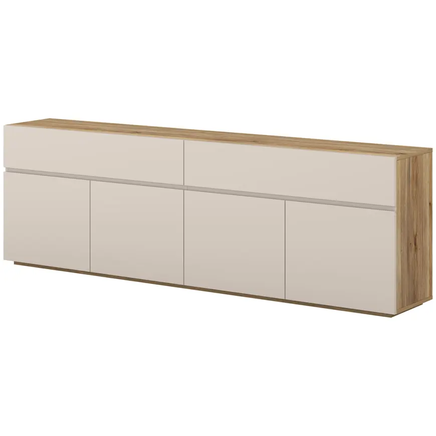 Komoda 4d4s Criss 25 Dąb Mauvella/Kaszmir